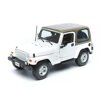 Maisto Машинка Jeep Wrangler Sahara, 1:18 белый