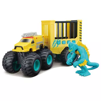 Maisto Машинка на радиоуправлении FM Monster Transport 4x4, Морской монстр, желтая