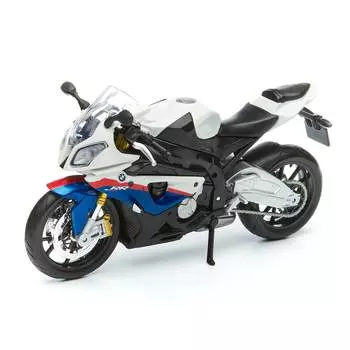 MAISTO мотоцикл 1/12 "BMW S 1000 RR", белый-синий, 31101