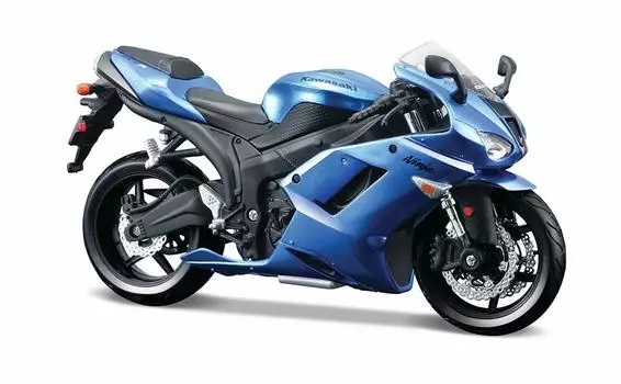 MAISTO мотоцикл 1:12 "Kawasaki Ninja zx-6R", синий, 31101