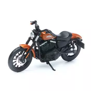 Maisto мотоцикл 1:18 Harley Davidson 2014 Sportster Iron 883, оранжевый