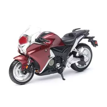 Maisto Мотоцикл "Honda VFR1200F" 1:18, черный/вишневый