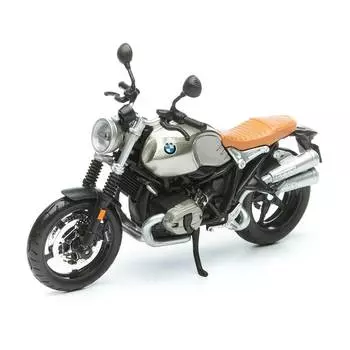 Maisto Мотоцикл "Motorcycles - BMW R nineT Scrambler", 1:12, серебристый