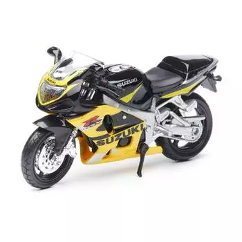 Maisto Мотоцикл "Suzuki GSX-R 600" 1:18, черный/желтый