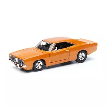 Maisto Сборная модель машины 1:24 "1969 Dodge Charger R/T" SPAL, оранжевая