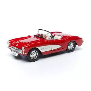 Maisto Сборная модель машины "1957 Chevrolet Corvette" SPAL 1:24, красная