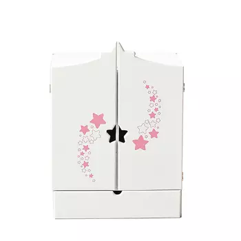 Манюня Шкаф для кукол Diamond star, белый