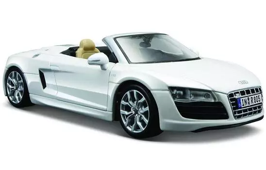 Машинка Maisto 1:24 Audi R8 Spyder белая