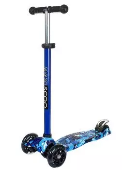 MAXISCOO Самокат MSC-J091808 Junior, Синий Камуфляж