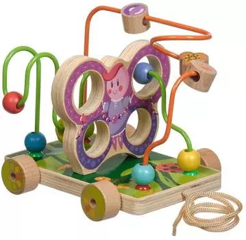 МДИ "Бабочка малая | Д116" - деревянный лабиринт-каталка