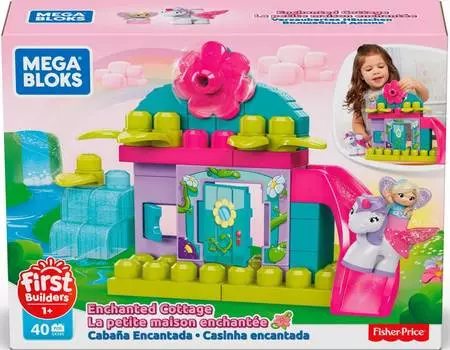 Mega Bloks конструктор блочный "Волшебный коттедж" 40 деталей