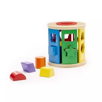 Melissa&amp;Doug Деревянная игрушка "Барабан сортировщик"