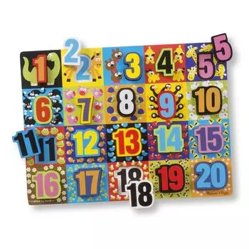 Melissa&amp;Doug Мои первые пазлы "Гигантские цифры", 20 объемных элементов