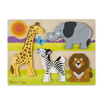 Melissa&amp;Doug Мои первые пазлы "Животные"