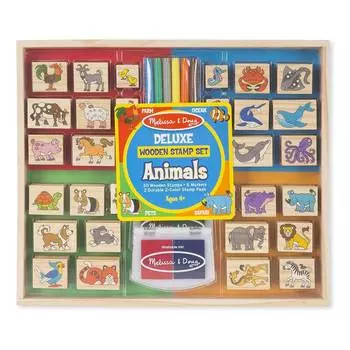 Melissa&amp;Doug Набор штампов делюкс "Животные"