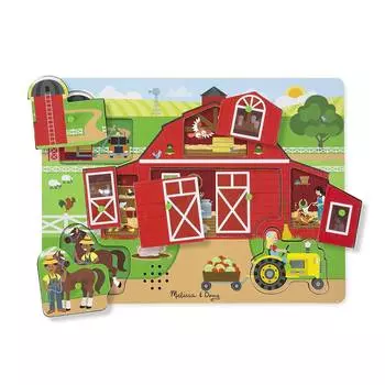 Melissa &amp; Doug Пазл со звуком "Вокруг фермы"