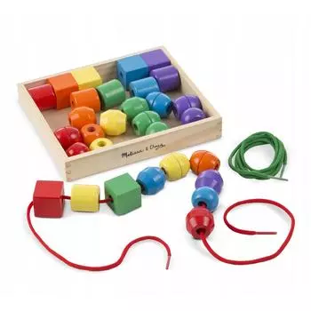 Melissa&amp;Doug Шнуровка "Первые бусики"