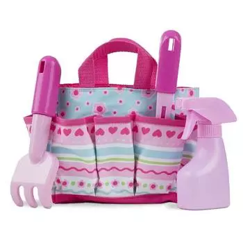 Melissa&amp;Doug Sunny Patch Набор для садоводства в сумочке, розовый