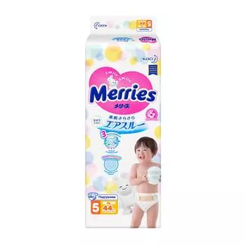 Merries Подгузники XL (12-20 кг), 44 шт.