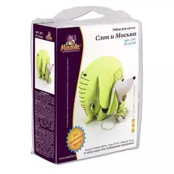 Miadolla Набор для изготовления игрушки "Слон и Моська", 23 см
