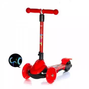 Micar Самокат трёхколёсный Zumba, красный