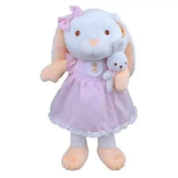 МимиЛапки Мягкая игрушка Зайка "Неженка", 22 см