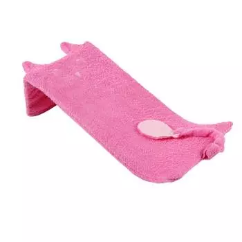 Minene Лежачок для купания Unique Baby Bath, плюшевый котенок, розовый