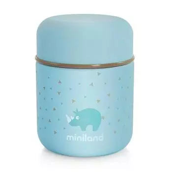 Miniland Термос для еды и жидкостей "Silky Thermos Mini", 280 мл, голубой