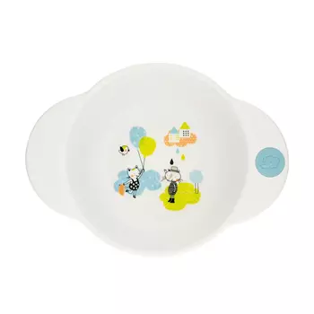 Миска глубокая Bebe Confort "Under the Rainbow", зеленый мультиколор