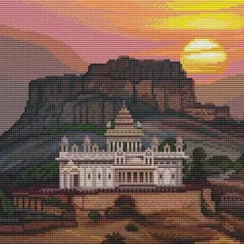 Molly Алмазная мозаика "Форт Мехрангарх", без подрамника, 30х30 см