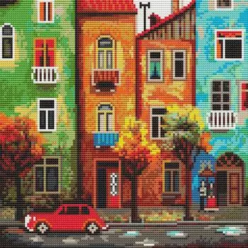 Molly Алмазная мозаика "Городской мотив", без подрамника, 30х30 см