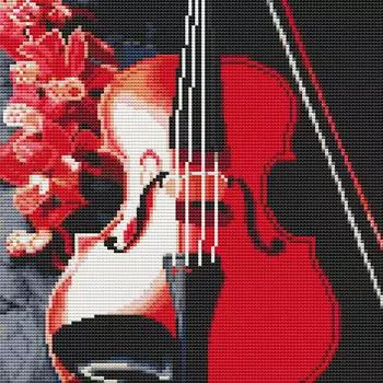 Molly Алмазная мозаика "Музыка цветов", без подрамника, 30х30 см