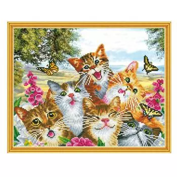 Molly Алмазная мозаика "Веселая компания", 40х50 см