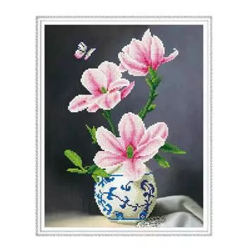 Molly Алмазная мозаика "Ветка магнолии", 40х50 см