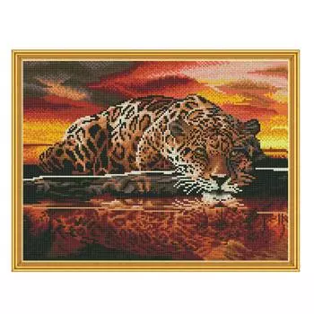 Molly Алмазная мозаика "Ягуар", 40х50 см