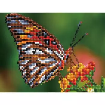 Molly Алмазная мозаика "Яркая бабочка", 15х20 см