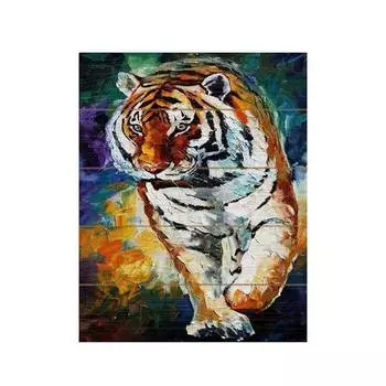 Molly Картина по номерам на дереве "Афремов. Тигр", 40x50 см
