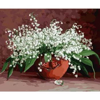 Molly Картина по номерам "Бузин. Ландыши", 40x50 см