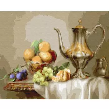 Molly Картина по номерам "Бузин. Натюрморт с фруктами", 40х50 см