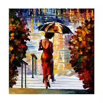 Molly Картина по номерам "На ступеньках", 40x50 см