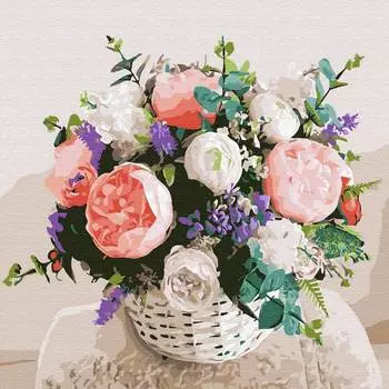 Molly Картина по номерам "Нежный букет", 30x30 см