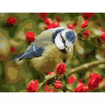 Molly Картина по номерам "Синичка", 15х20 см