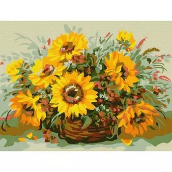 Molly Картина по номерам "Солнечный букет", 15x20 см