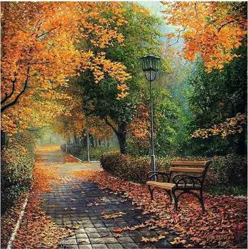 Molly Картина по номерам "В осеннем парке", 30x30 см