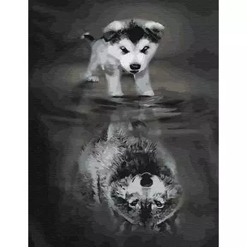 Molly Картина по номерам с цветной схемой на холсте "Я все смогу…", 30х40 см