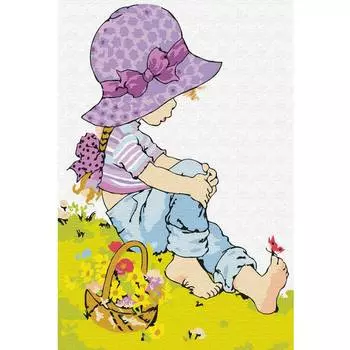 Molly Набор юного художника "Девочка на полянке", 20х30 см