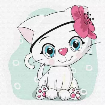 Molly Набор юного художника "Кошечка-красотка", 20х20 см