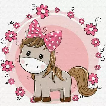 Molly Набор юного художника "Лошадка с бантиком", 20х20 см