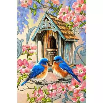 Molly Набор юного художника "Птицы у скворечника", 20х30 см