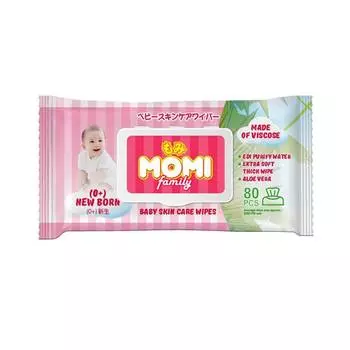 MOMI Family Влажные салфетки, 80 штук